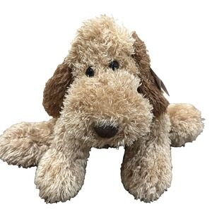 Vtg 14" GUND Charley Dog Plush Green Red Bow 46131 Brown Christmas Gift Holiday